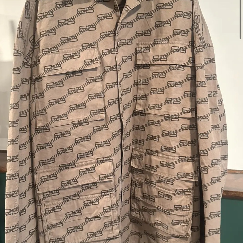 Balenciaga light monogram  jacket military style